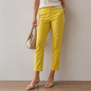 Canary Yellow Ankle Trousers